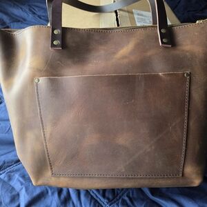 Portland Leather Goods - Large Zippered Tote - BNNU